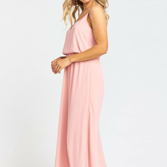 Show Me Your Mumu Kendall Maxi Dress Rosebud Chiffon Bridesmaid Gown XXS NWT - Picture 3 of 9